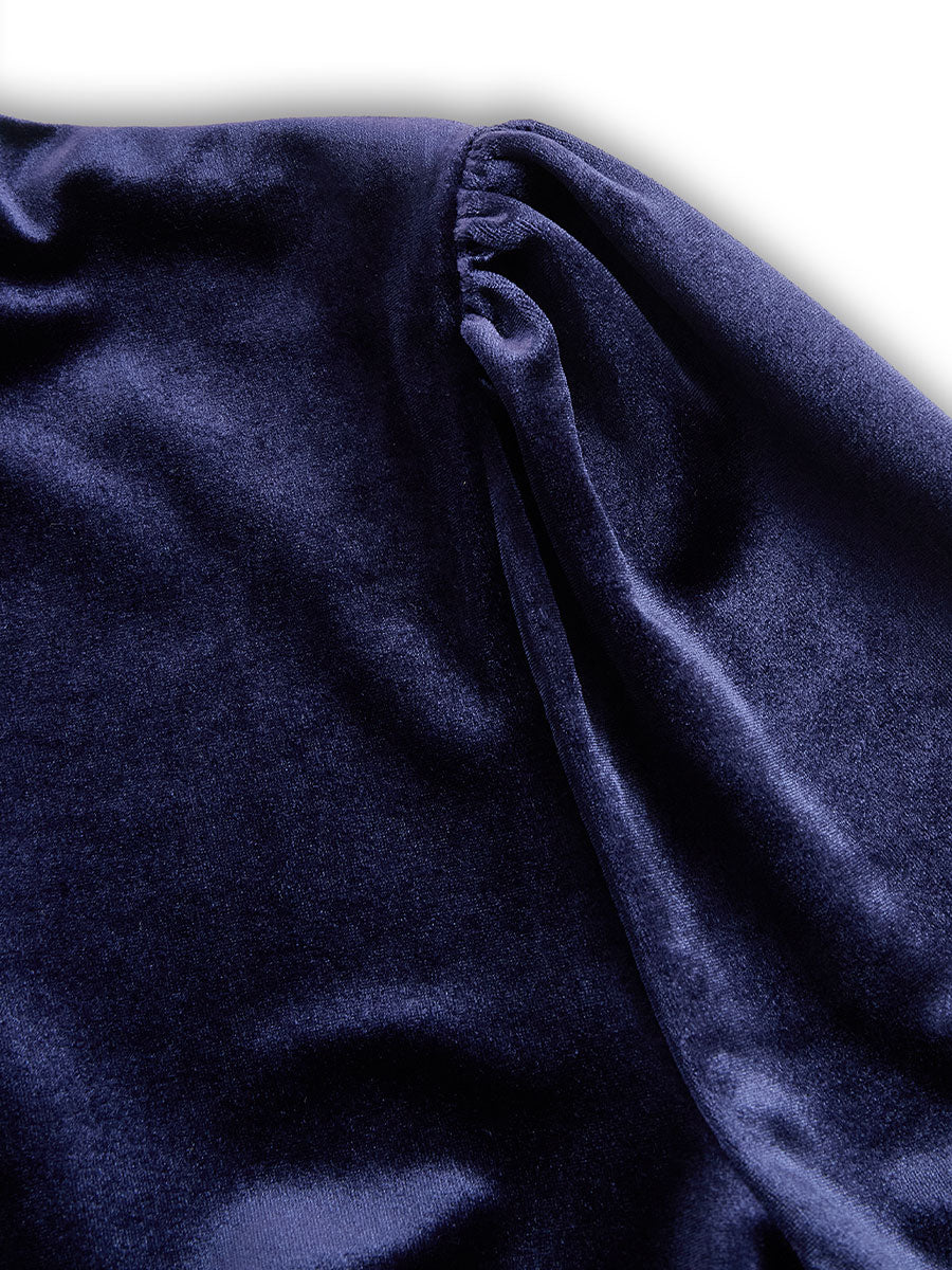 Brianna – Stilvolles Midikleid aus Samt