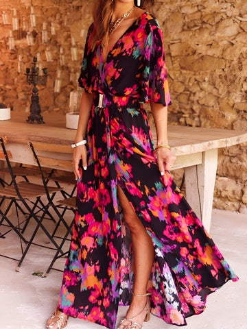 Rina - Elegantes, fließendes Damenkleid