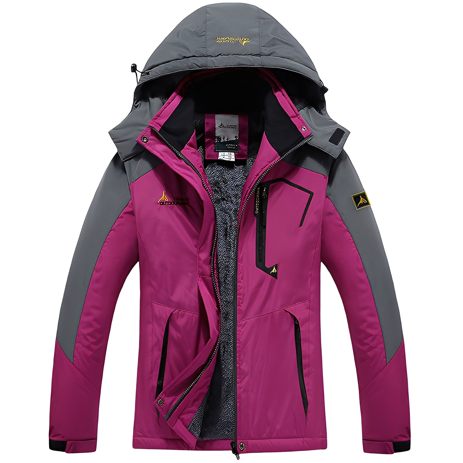 Heather - Trendige, warme Winterjacke für Damen mit Fleece-Imitat