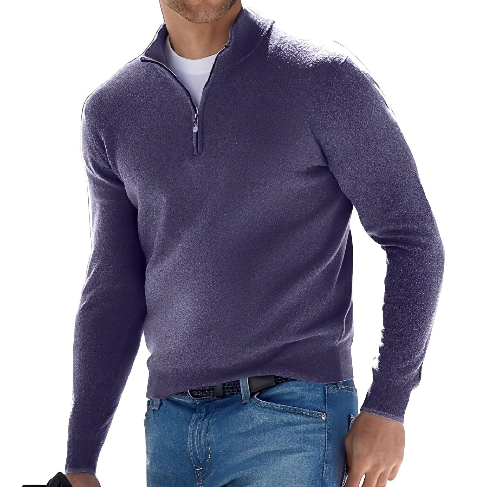 Ralph – Bequemer Herrenpullover mit Reißverschluss
