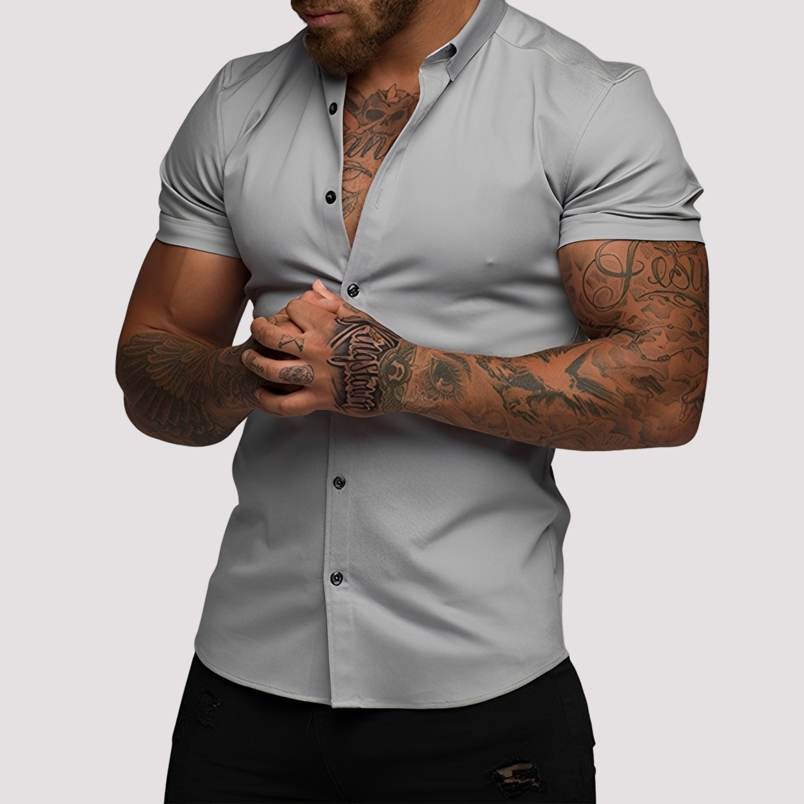 Oscar - Slim-Fit-Kurzarmhemd für Männer