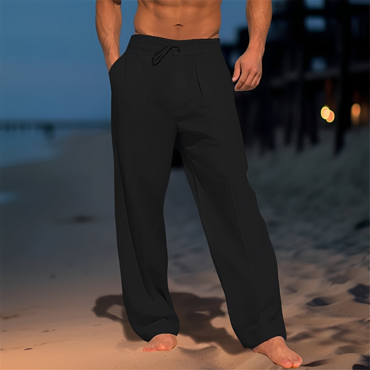 Thomas - Komfortable, locker geschnittene Hose mit geradem Bein für Herren