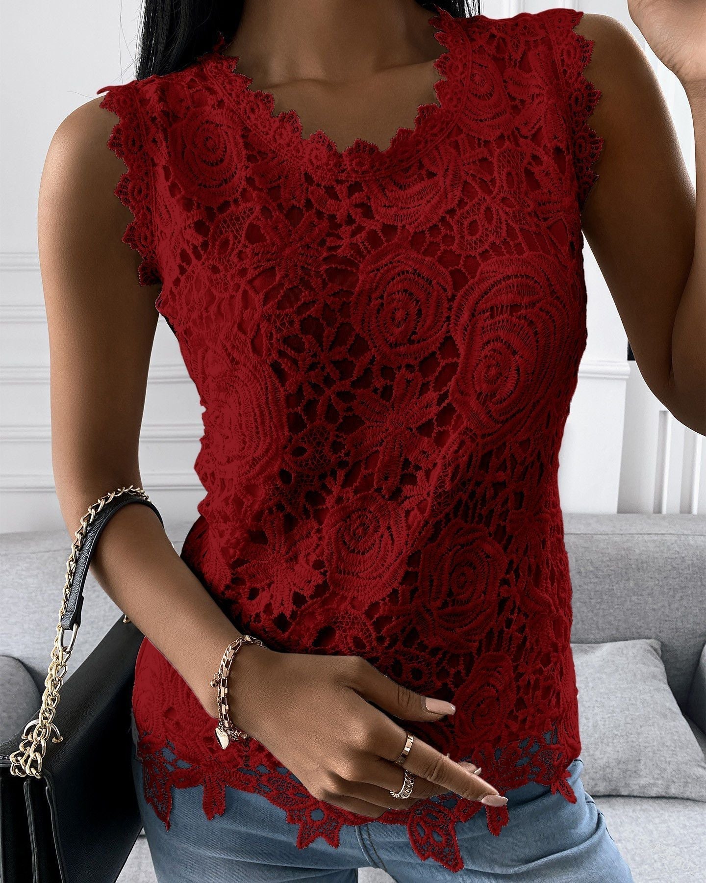 Hennie - Eleganter ärmelloser Tanktop für Frauen