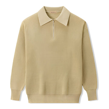 Justin - Moderner Herrenpullover mit halbem Zipper