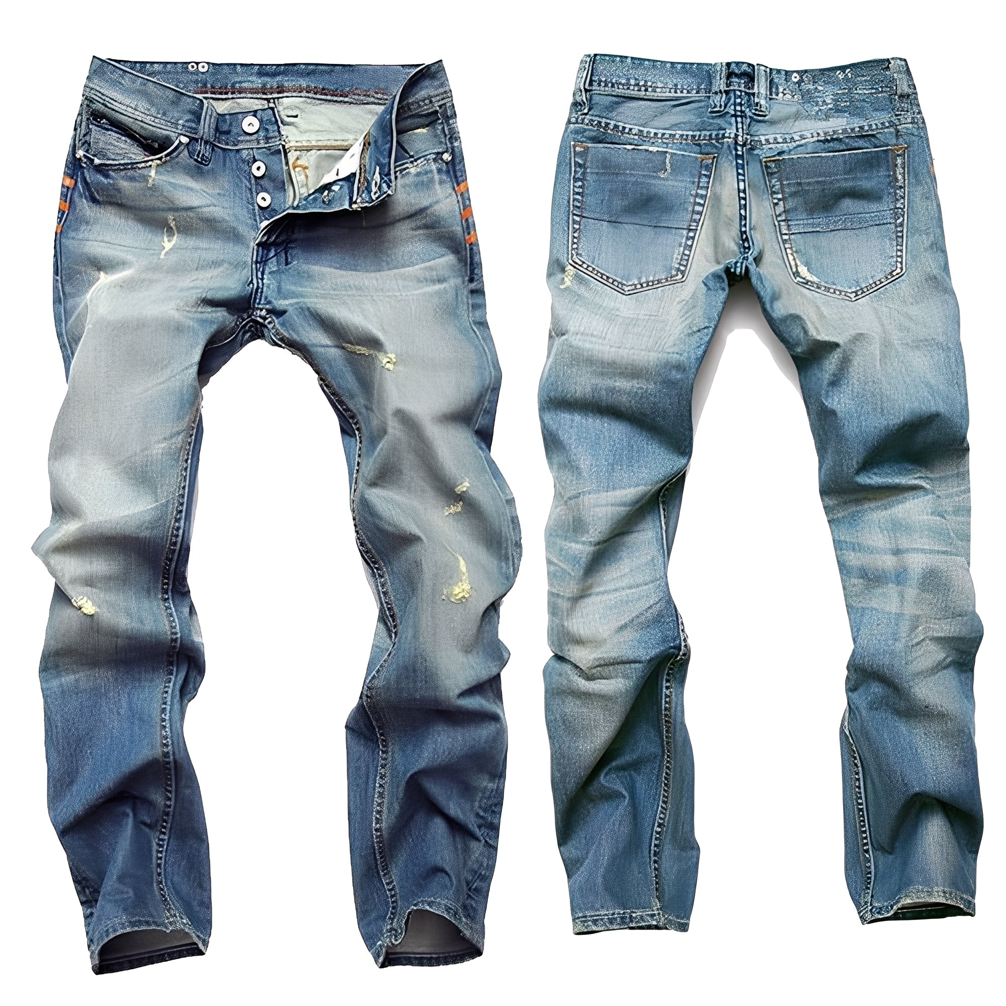 Kaleb - Klassische Jeans mit Rissen für Herren
