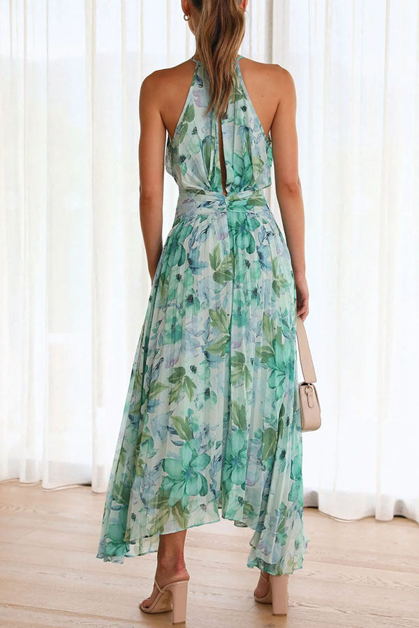 Abigail - Elegantes, geblümtes Maxikleid für Damen zum Schwingen