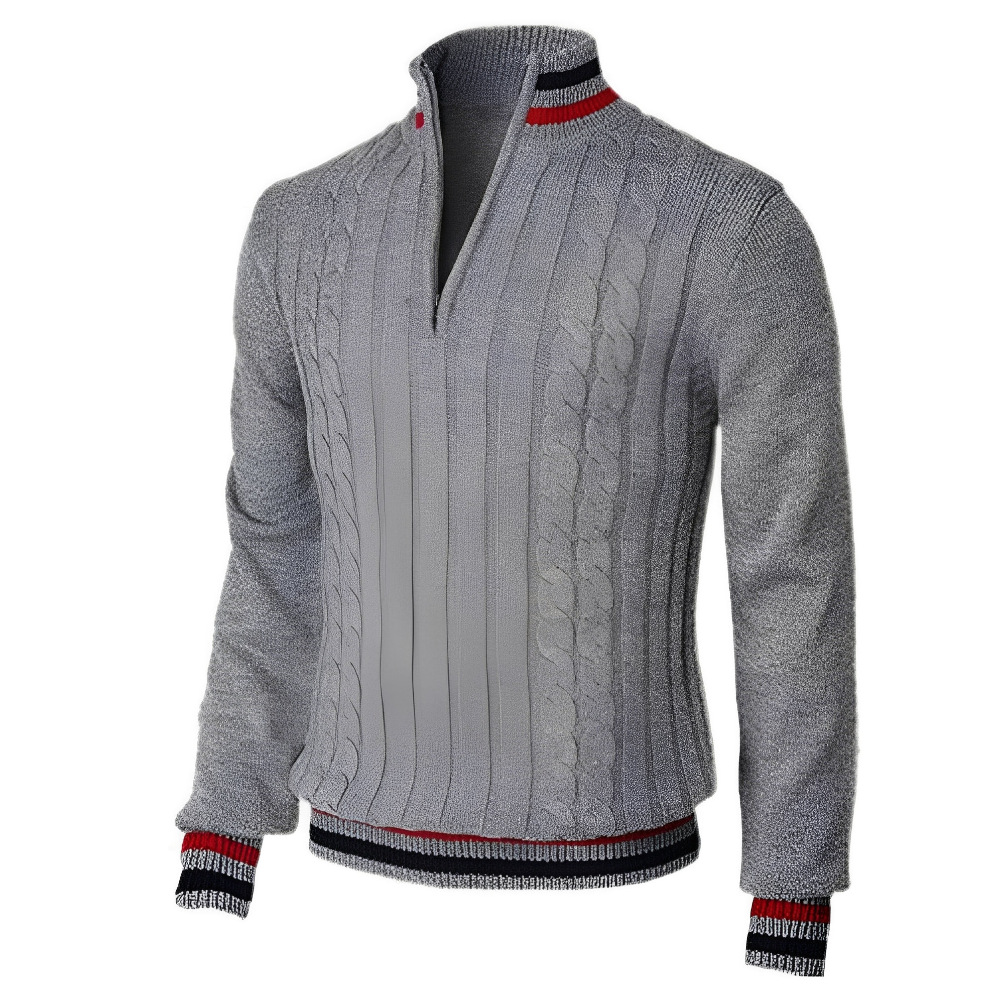 Jerry - Eleganter Herrenpullover mit hohem Kragen