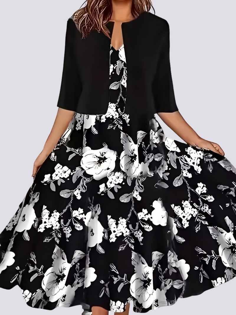 Jessica - Elegantes zweiteiliges Set mit langem Kleid für Damen