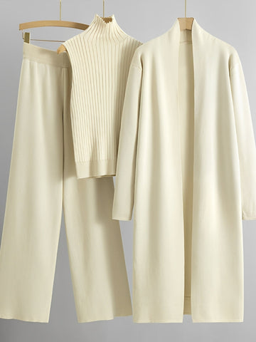 Angie - Schickes 3-teiliges Strickset für Damen