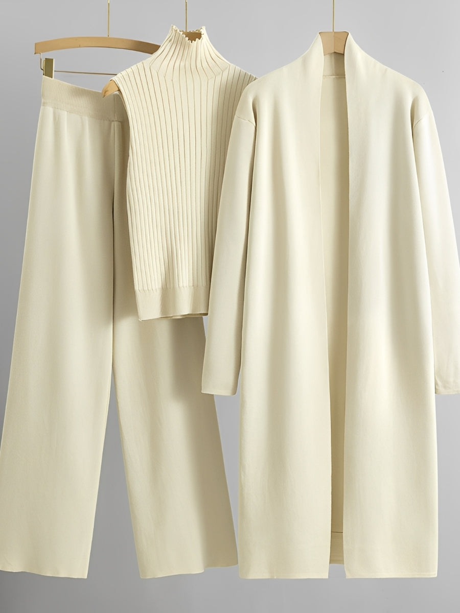 Angie - Schickes 3-teiliges Strickset für Damen