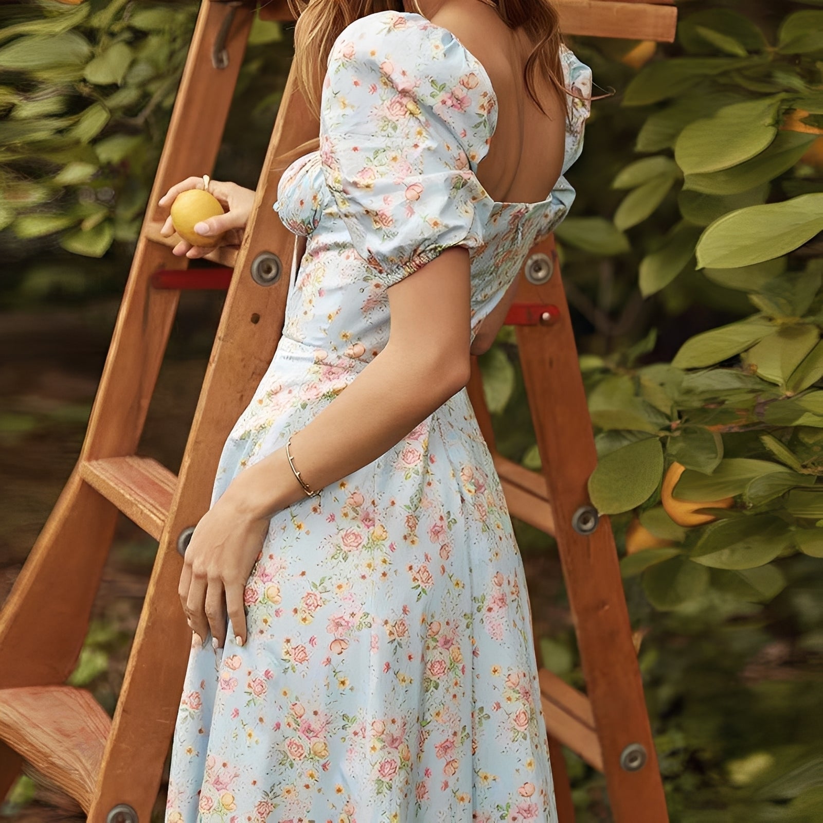 Emilia - Elegantes Midikleid mit Blumenmuster für Frauen