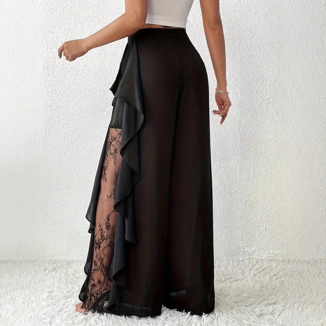 Melanie - Modische Damenhose mit hohem Bund und weitem Bein