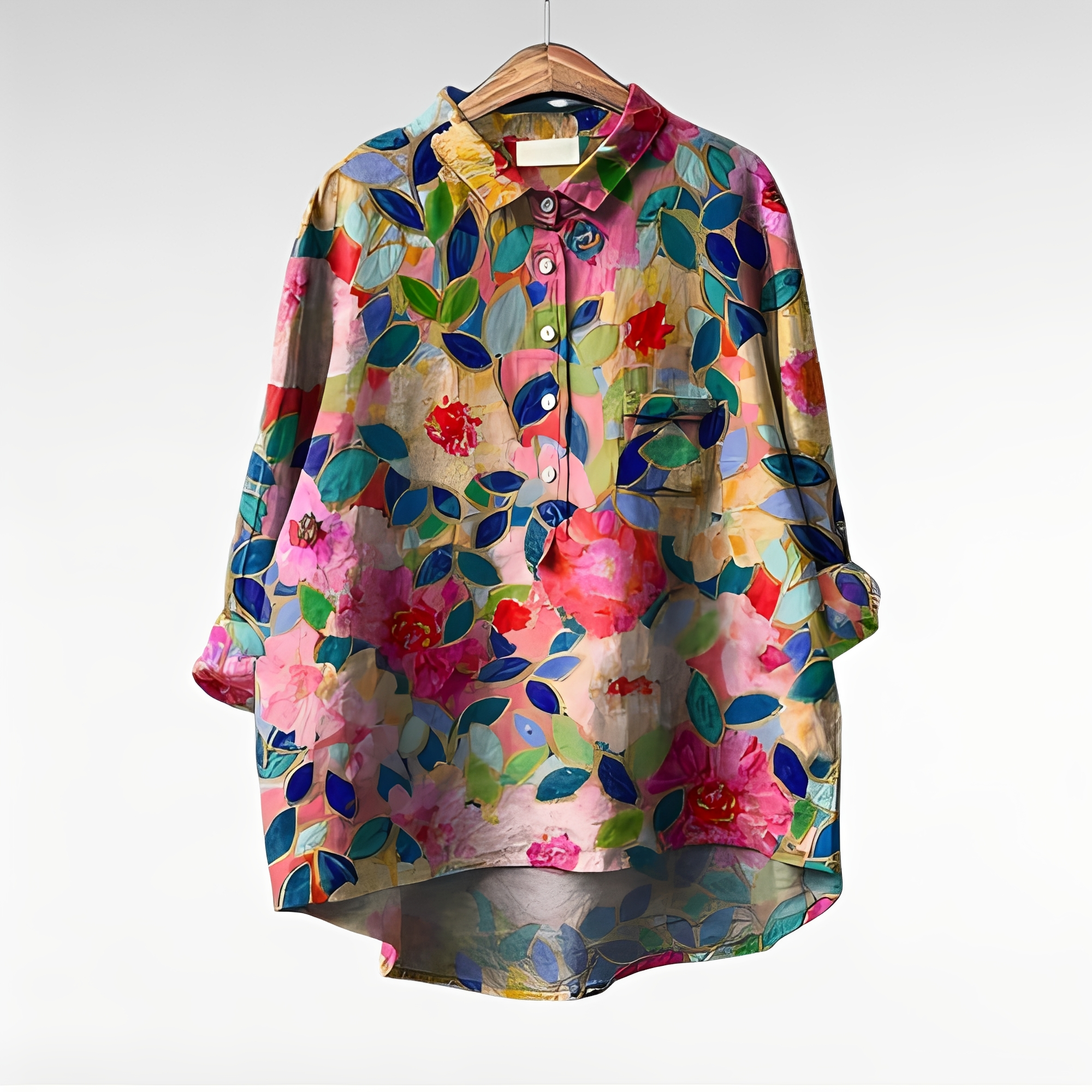Karley - Klassische Damenblusen mit Blumenmuster
