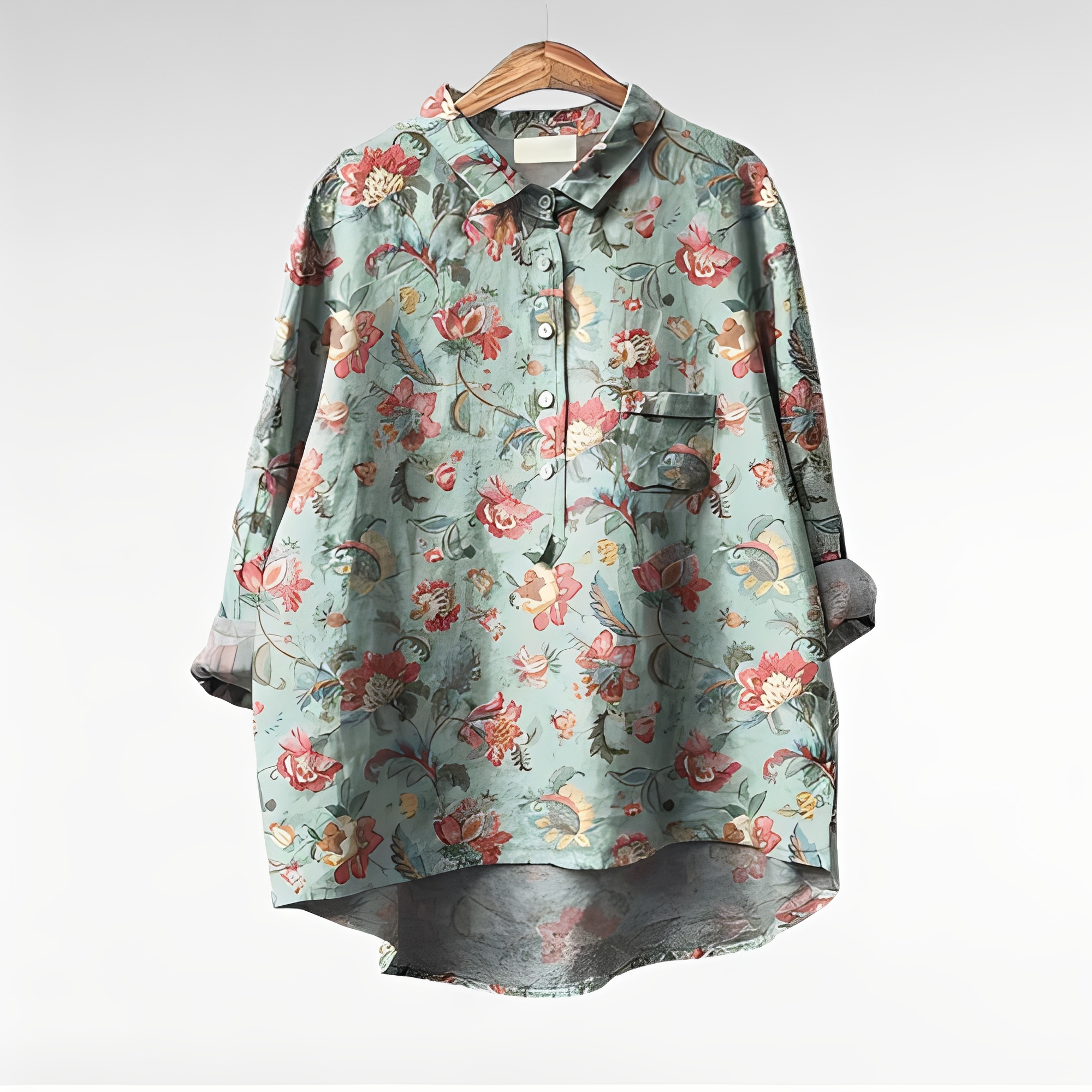 Karley - Klassische Damenblusen mit Blumenmuster
