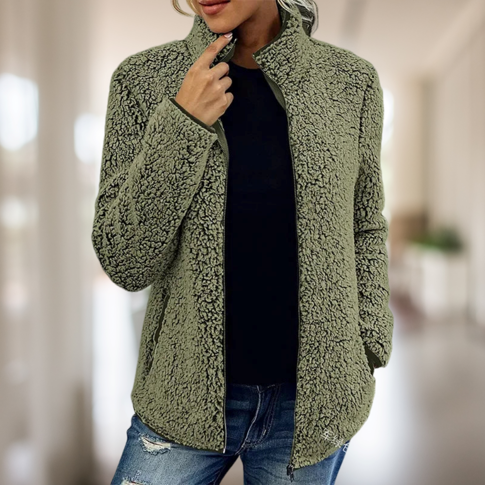 Katie – Jacke aus edlem Fleece mit Zipper