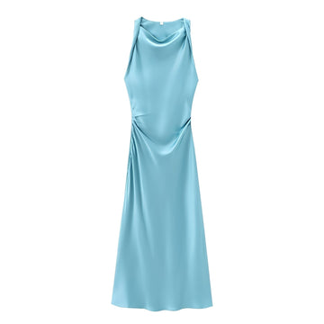 Veronica - Stilvolles Neckholder-Midikleid für Damen