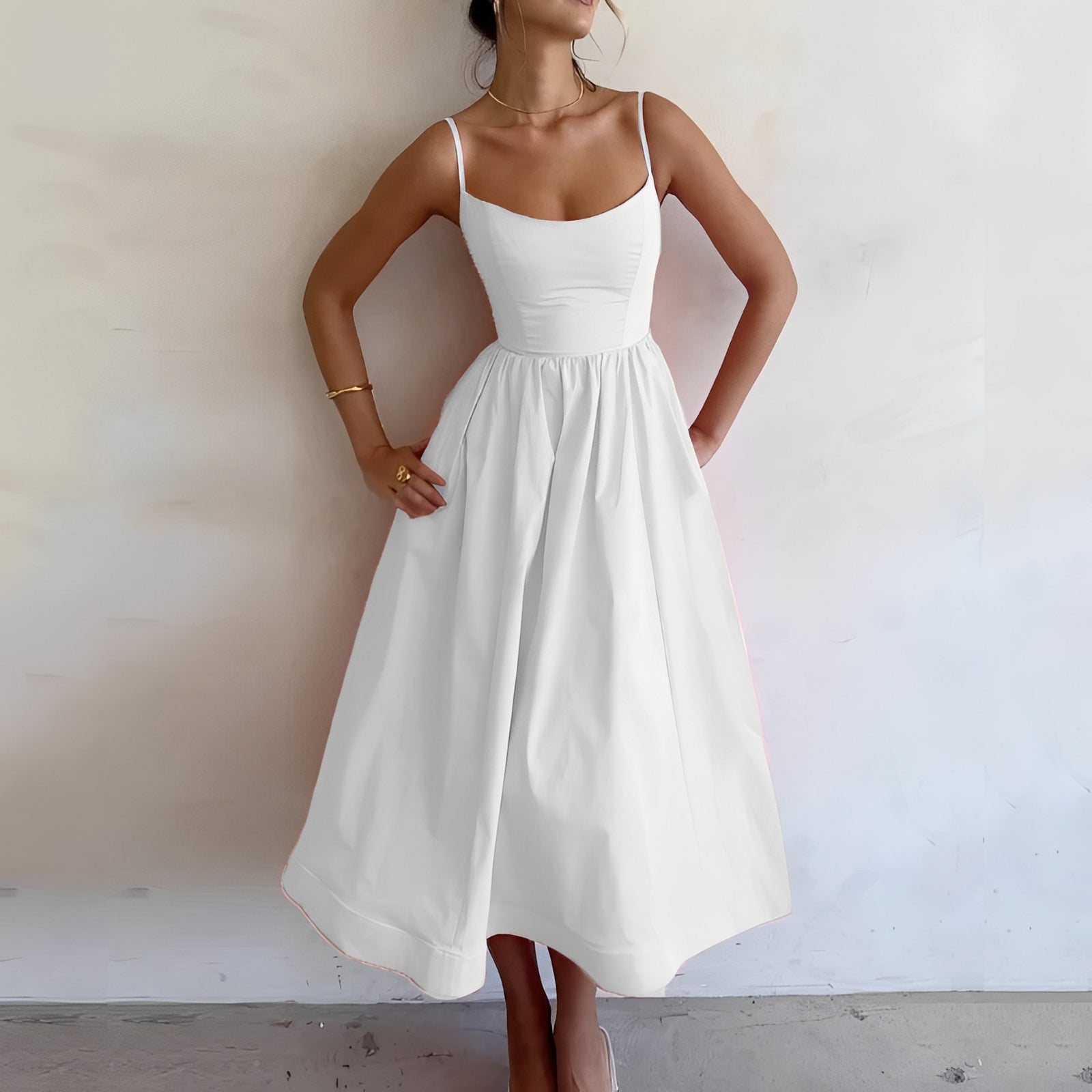 Alexia - Elegantes Midikleid mit sanftem Fall für Damen