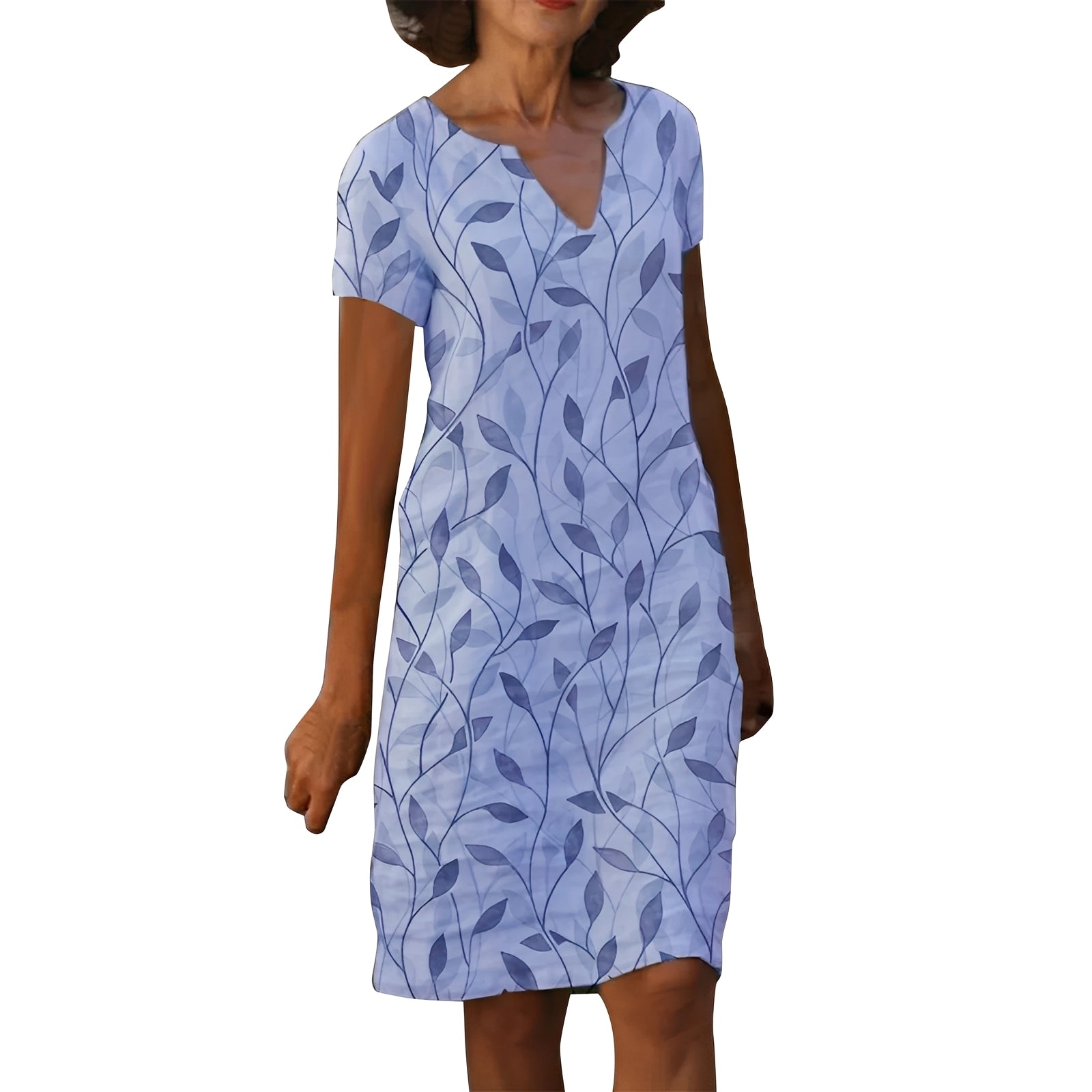 Molly - Elegantes Kleid mit V-Ausschnitt und Druck für Damen
