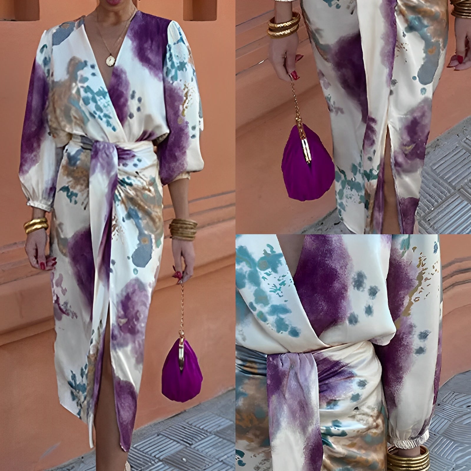 Jazmyn - Elegantes Kleid mit V-Ausschnitt