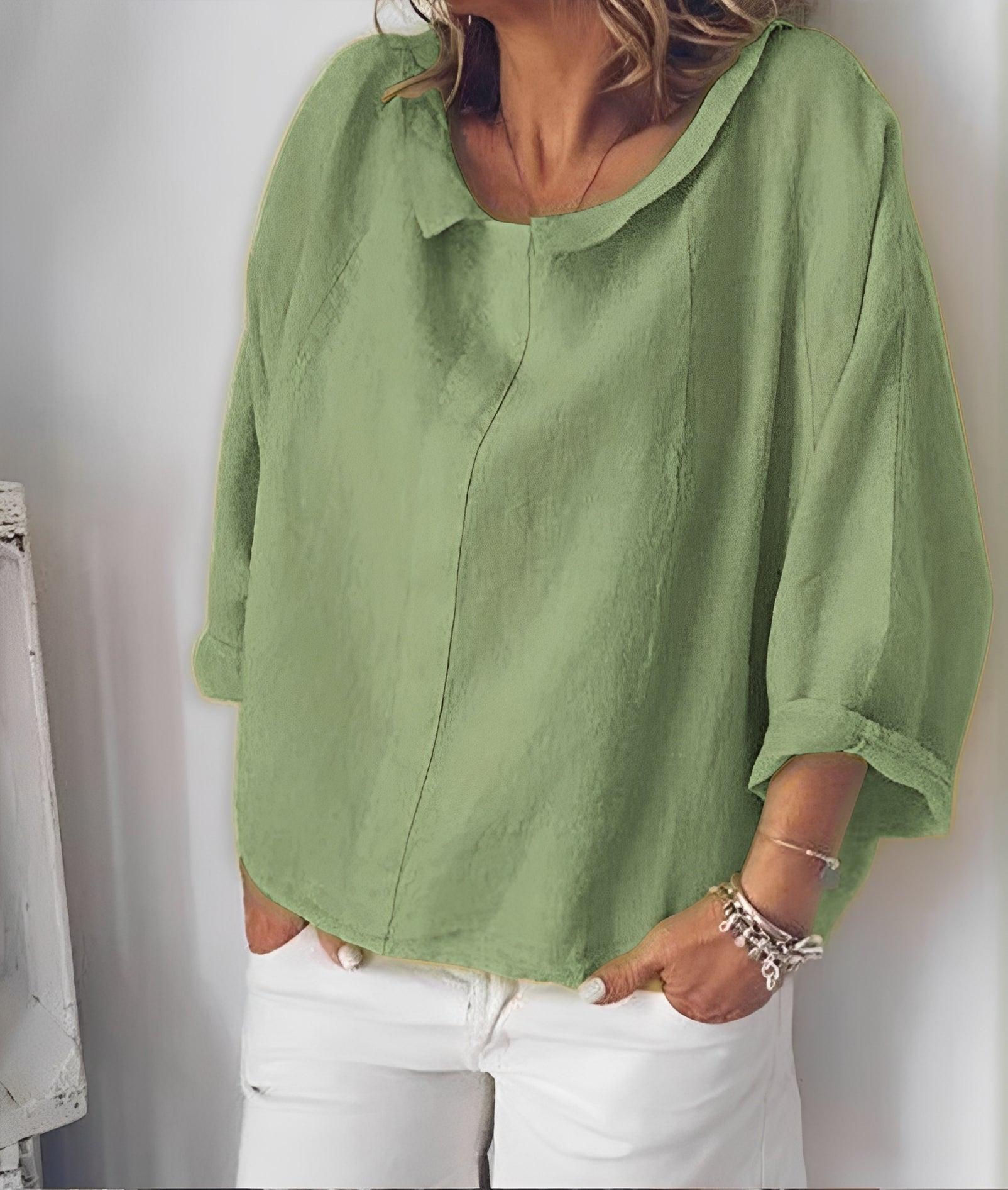 Lillian - Komfortable Damenbluse mit Reverskragen