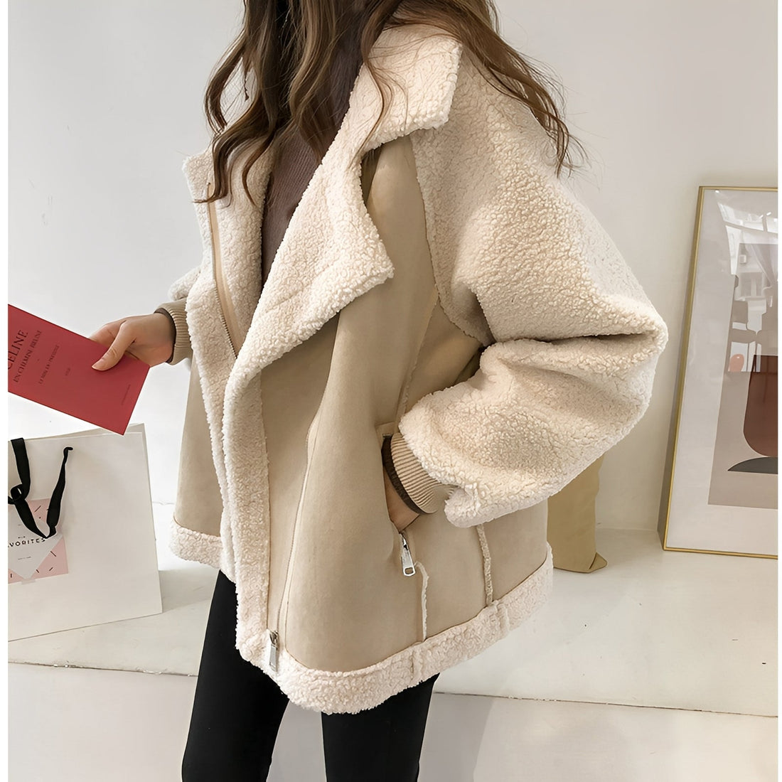 Chloe - Elegante Samtwildlederjacke für Damen