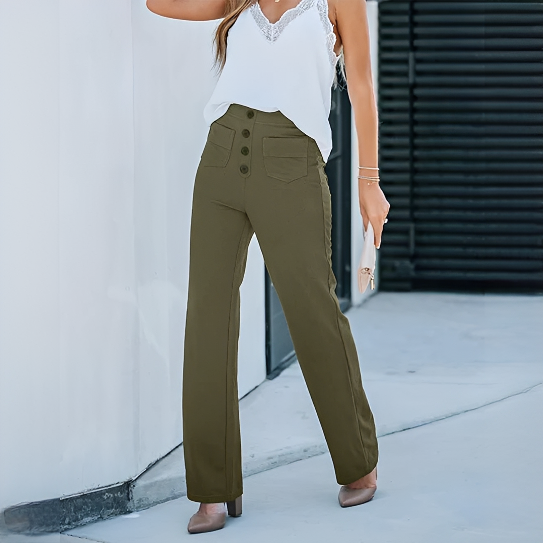 Dara - Stilvolle Damenhose mit hoher Taille