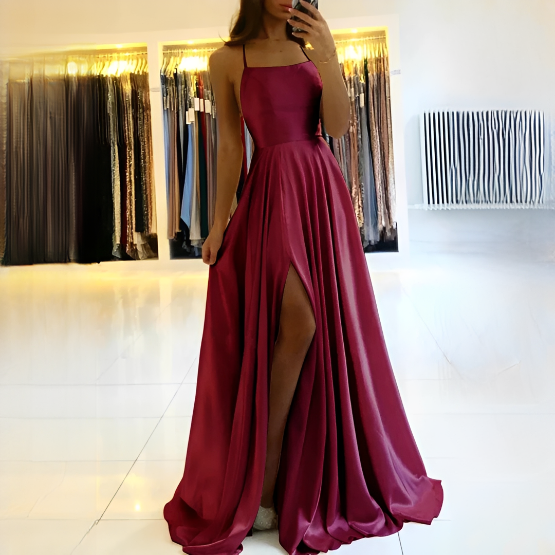 Shamcy - Elegantes Maxi-Kleid mit Schlitz