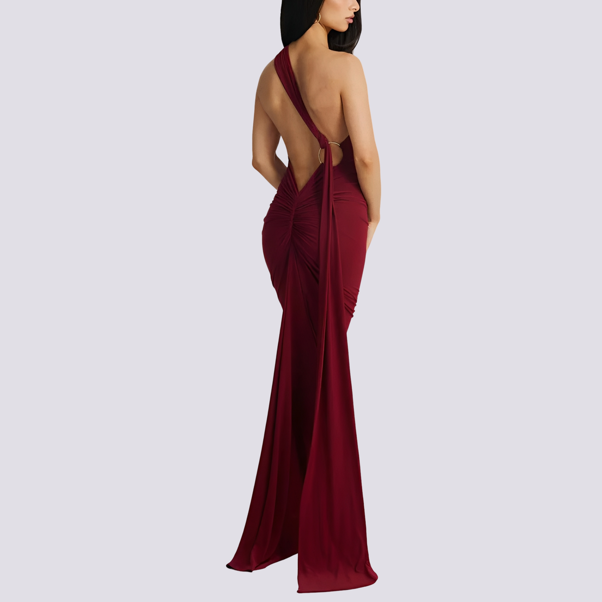 Martha - Elegantes, rückenfreies Damen-Plisseekleid