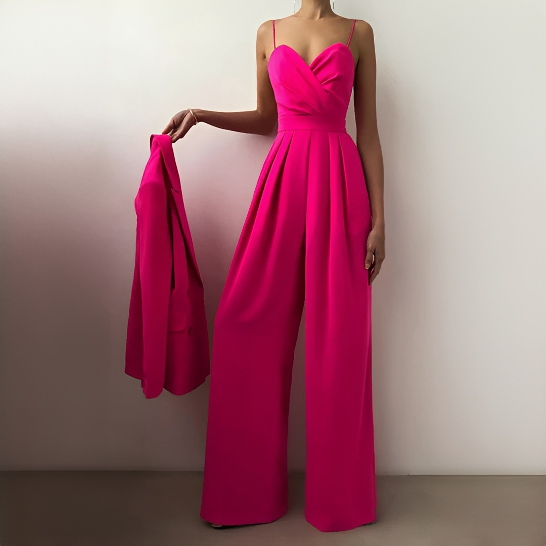 Glysha - Eleganter Jumpsuit mit weitem Bein für Frauen
