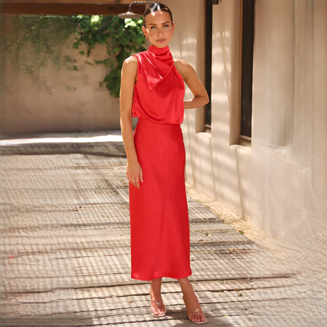 Sheera - Stilvolles und glänzendes Damenkleid
