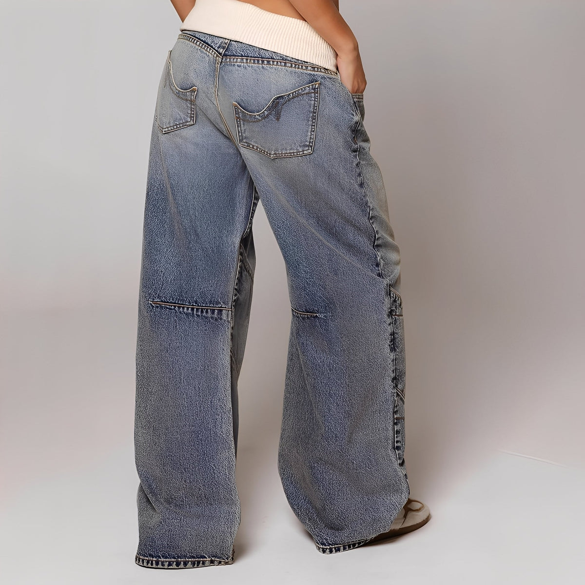 Vanessa - Komfortable und lockere Damenhose mit weitem Schnitt