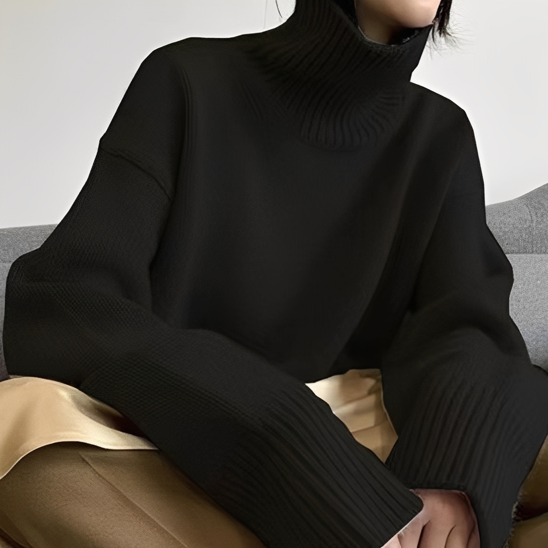 Ophélie - Stilvoller Rollkragenpullover für Damen