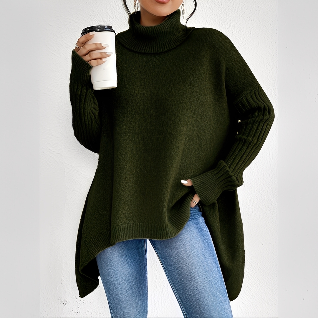 Maëlle – Damen-Rollkragenpullover mit klassischer Silhouette