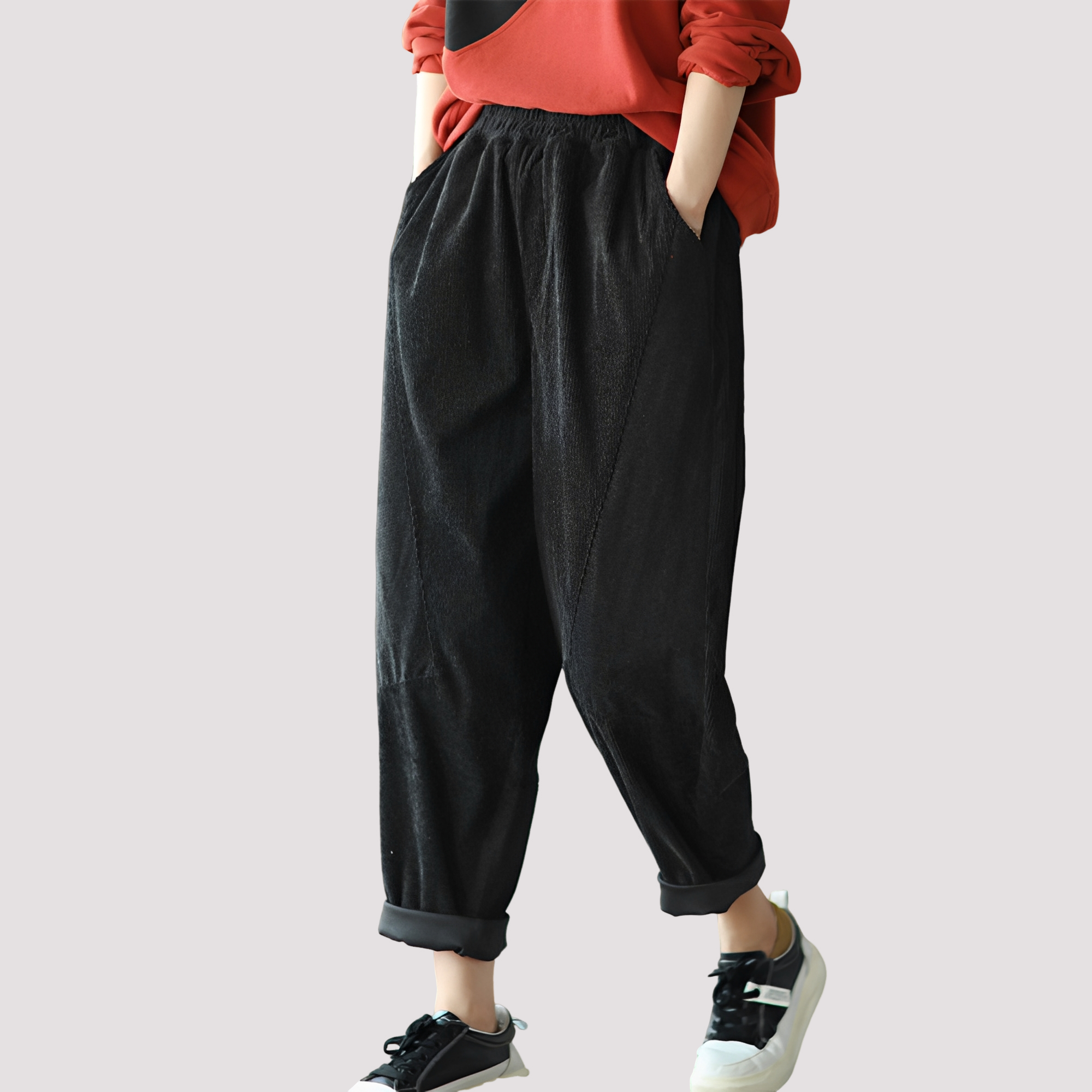 Stella - Lässige, weite Hose mit elastischem Bund für Frauen