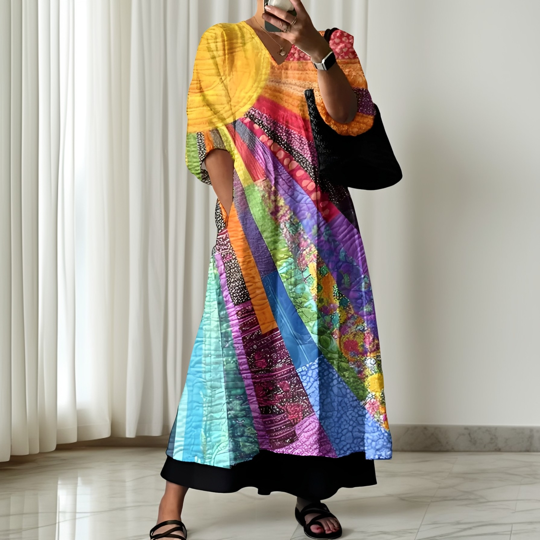Zanna - Elegantes und farbenfrohes Kleid für Damen