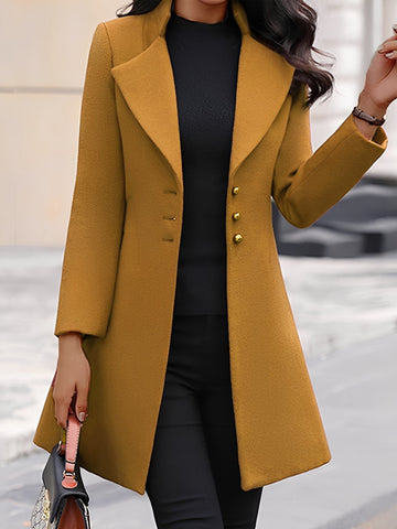 Bryana - Eleganter, schlanker Damen-Wollmantel