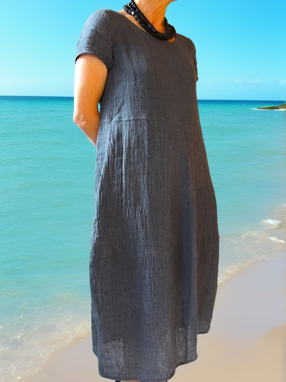 Allie - Lässiges und weites kurzes Kleid für Frauen