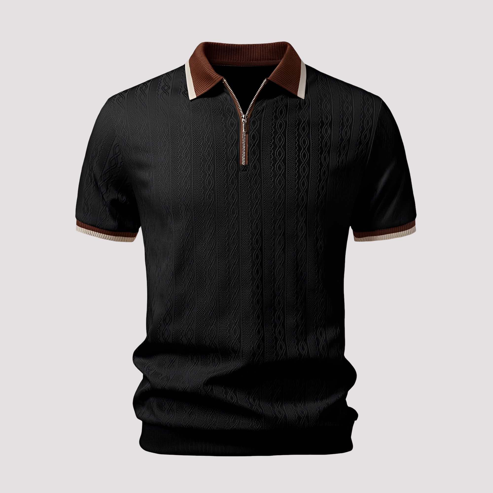 Bryn - Trendiges Zip-Poloshirt