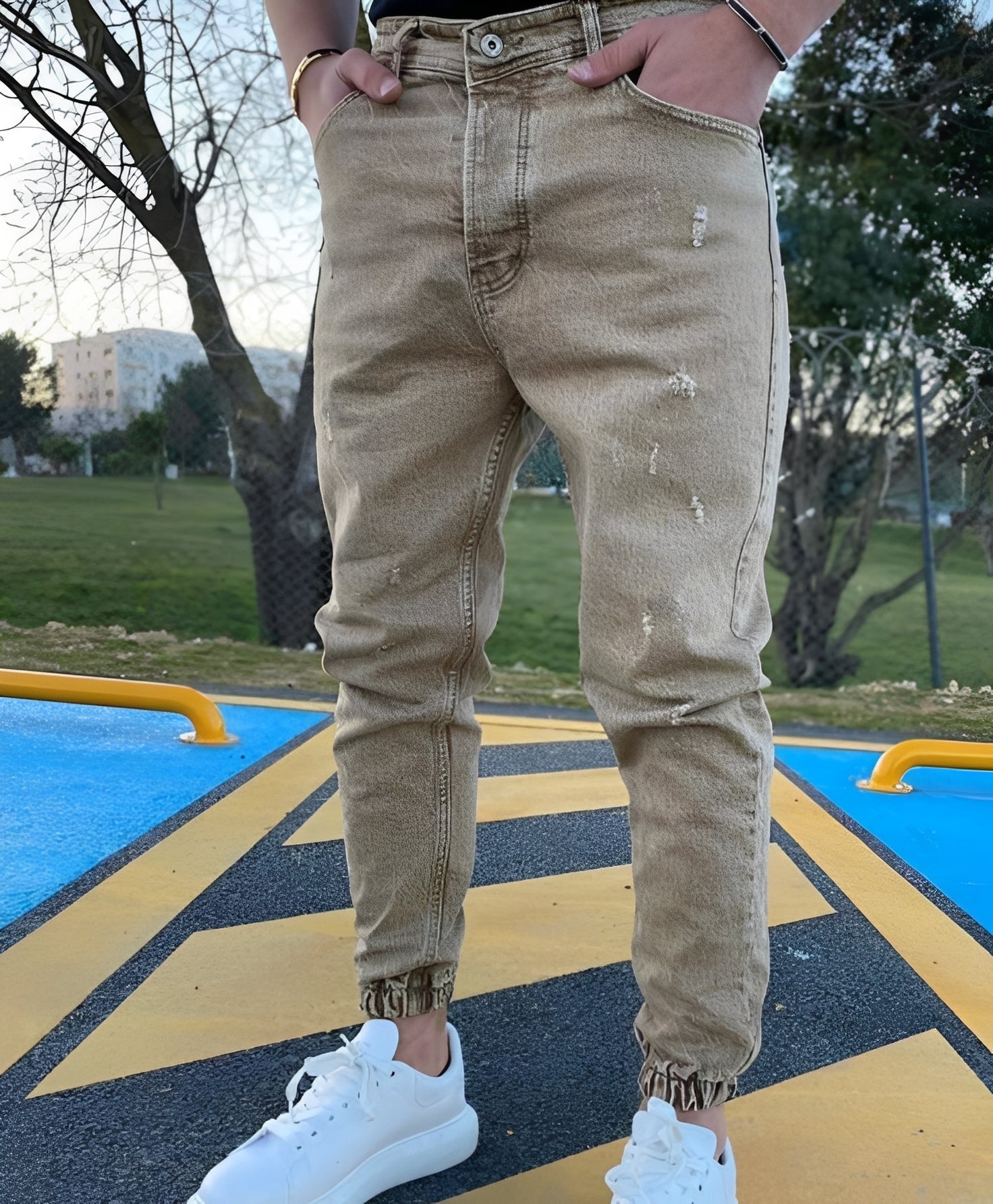 Andre - Schicke Slim-Fit-Jeans mit Rissen für Männer