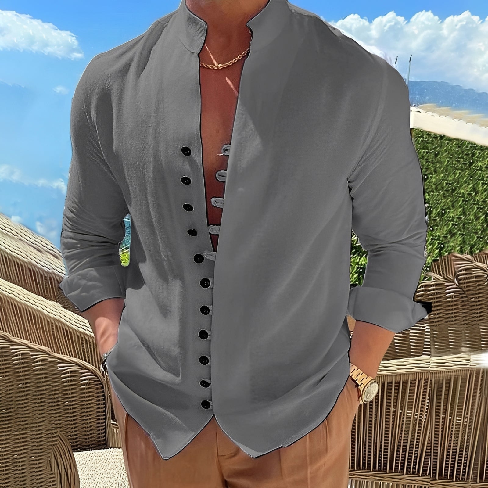 Dexter - Komfortables, entspanntes Herren-Langarmshirt