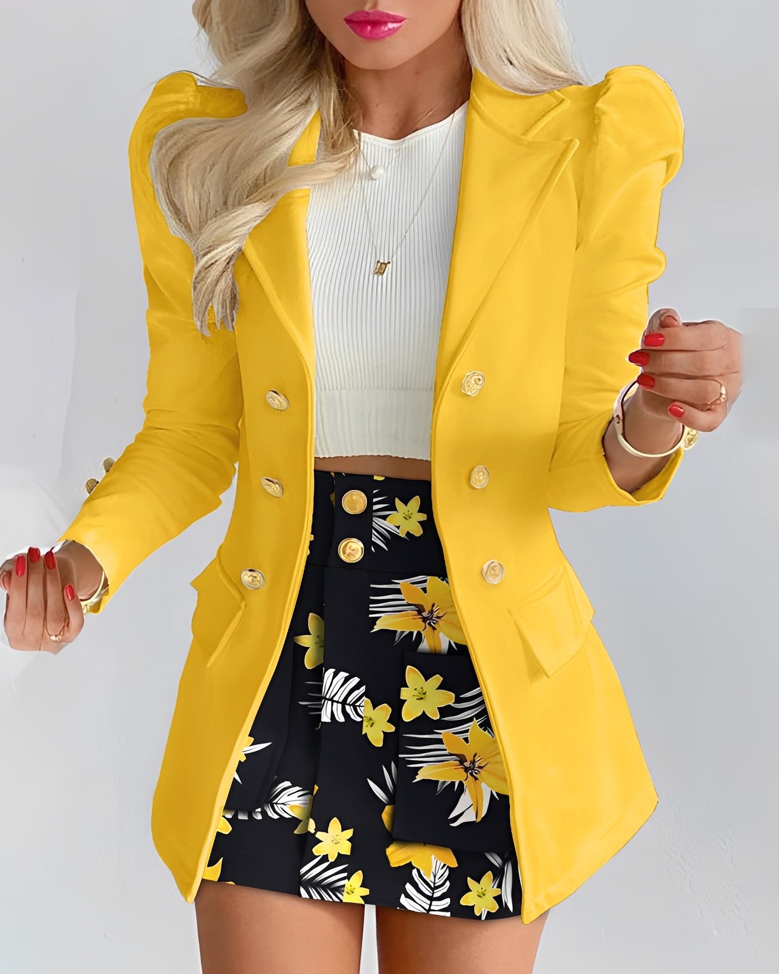 Marie - Elegantes Blazer- und Rock-Set für Damen