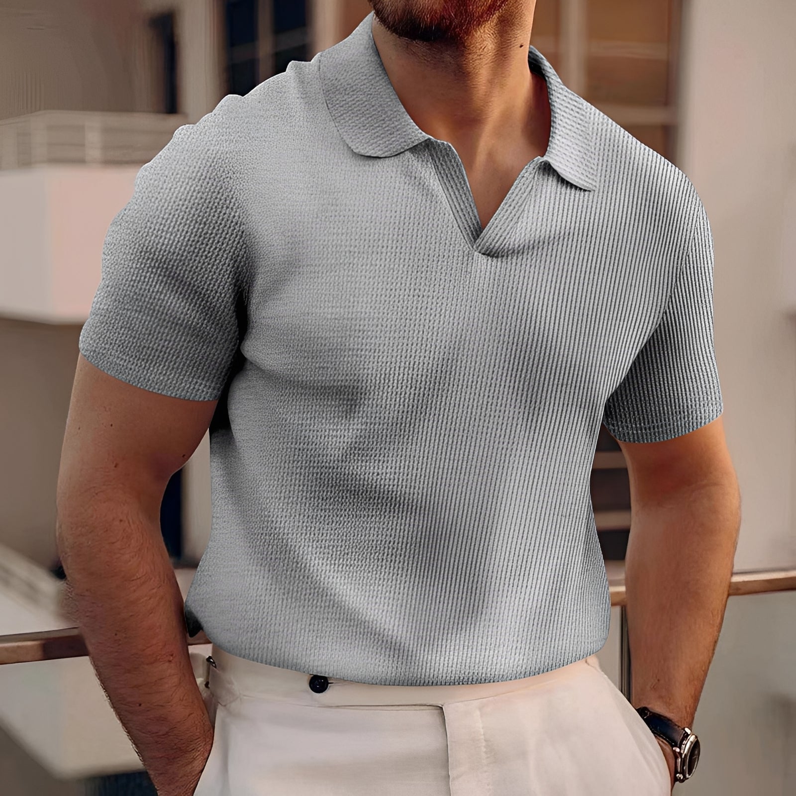 Holden - Minimalistisches Kurzarm-Poloshirt