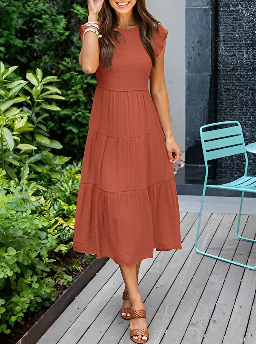Sylvia - Entspanntes, fließendes A-Linien-Kleid
