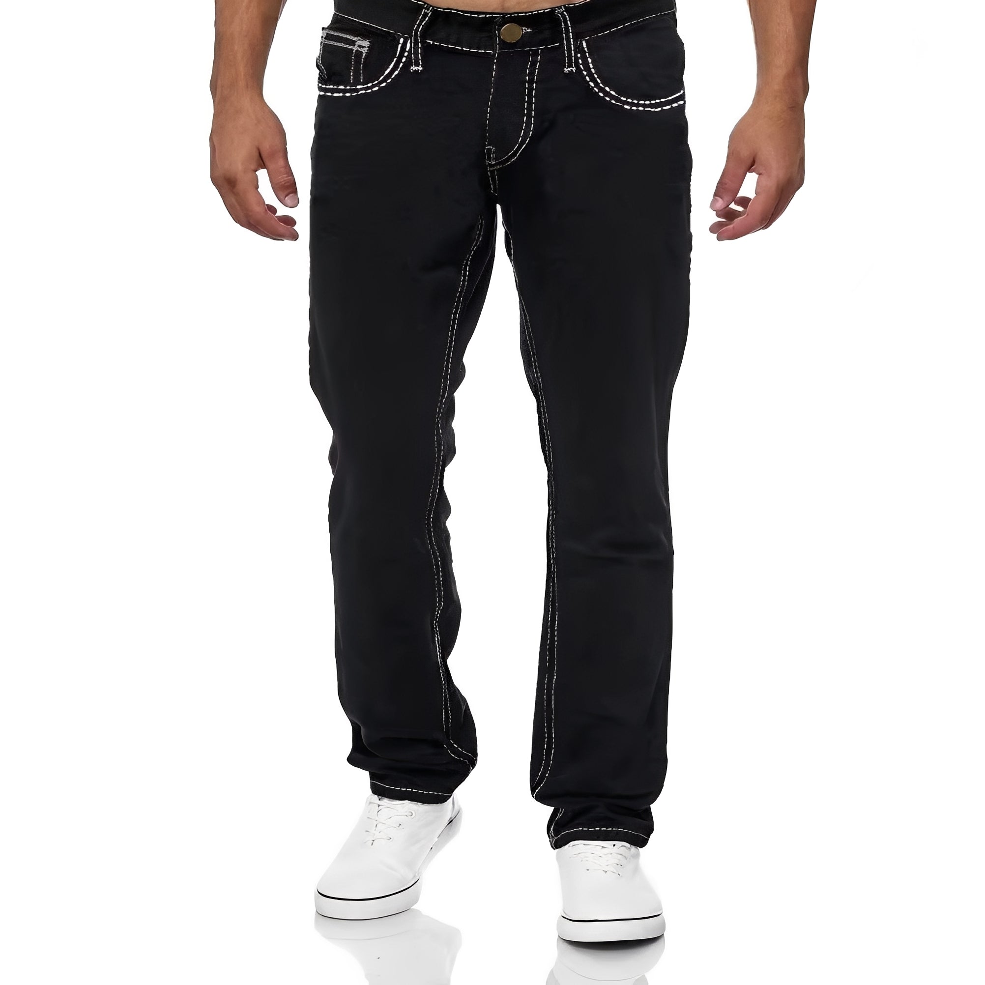 Stefan - Weite gerade Jeans mit Stretch für Männer