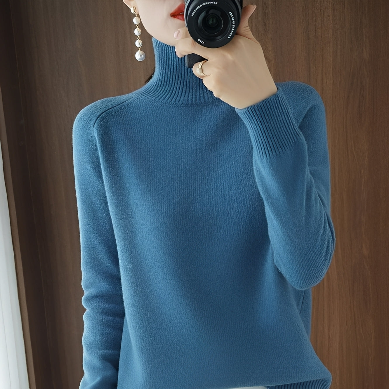 Rachel - Eleganter Damenrollkragenpullover