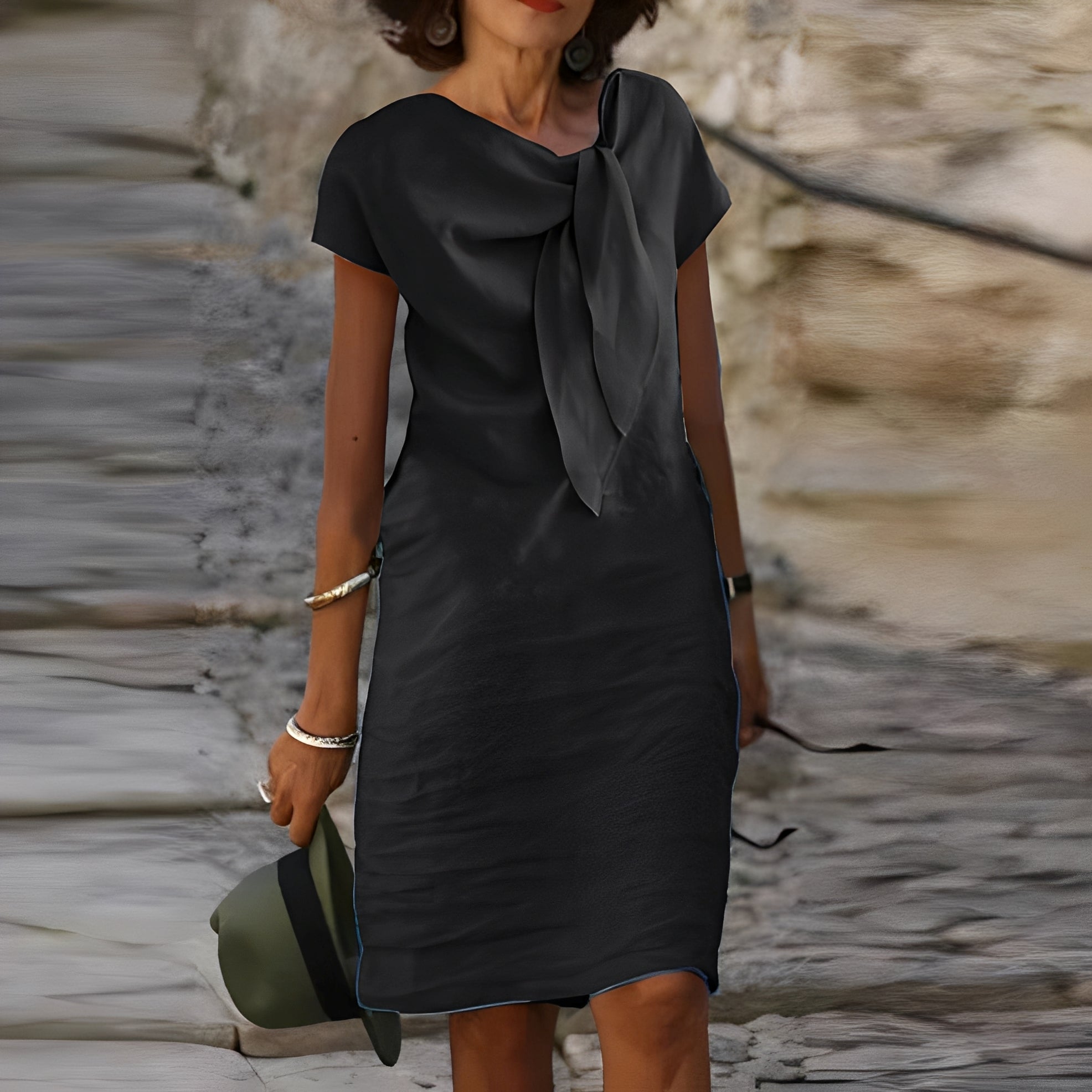 Hazel - Elegantes Mini-Kleid im Krawatten-Stil für Frauen
