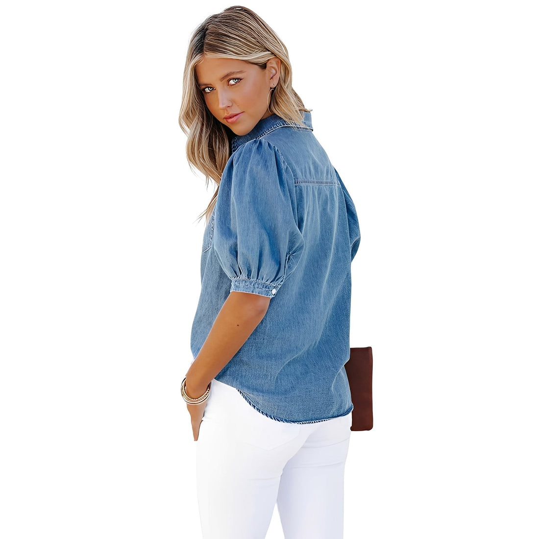 Cinddy - Zeitloses und komfortables Denimhemd für Damen