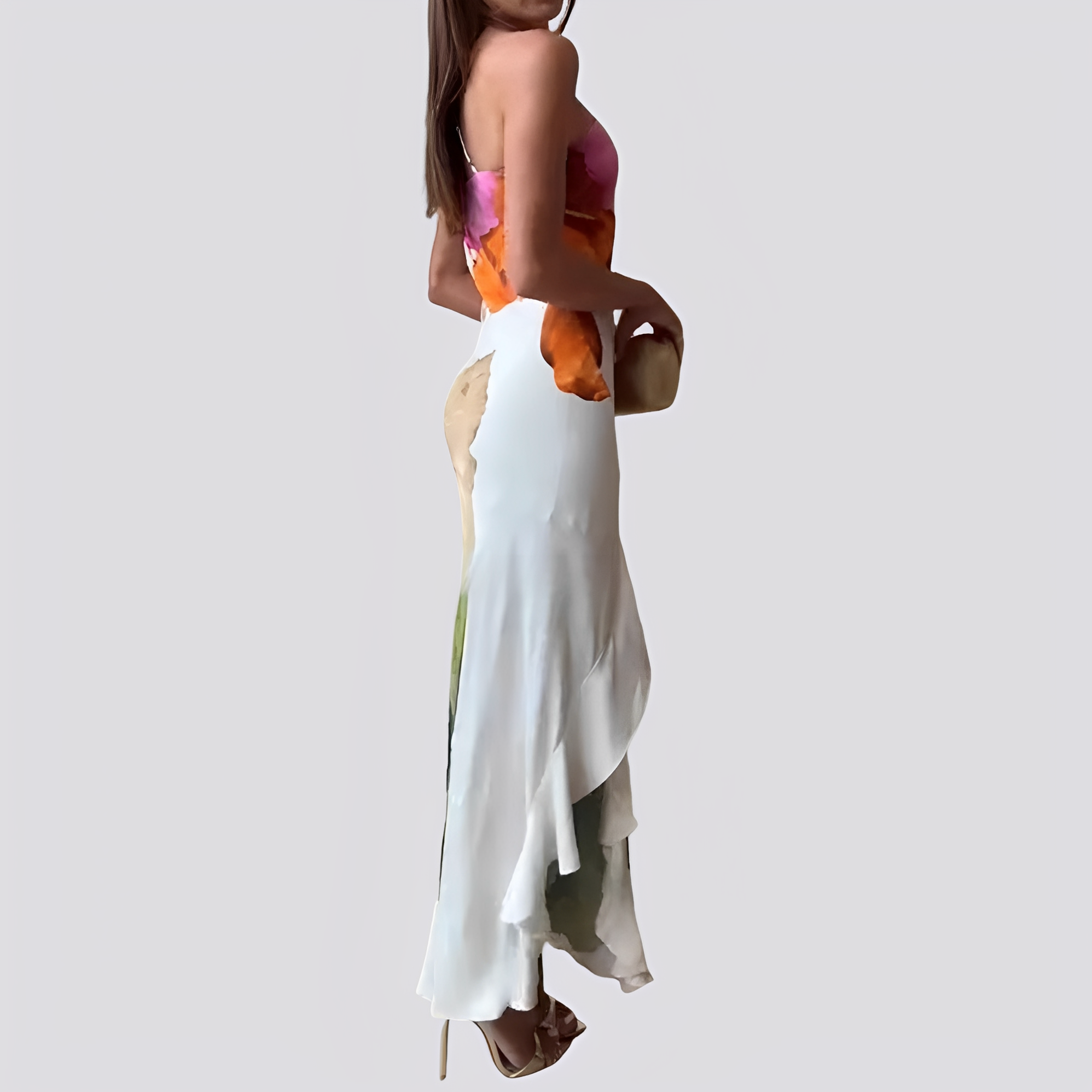 Dorothy - Elegantes Maxikleid mit floralem Muster für Damen