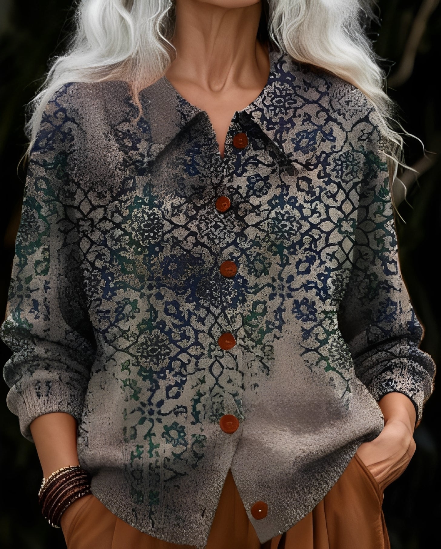 Yancy - Eleganter Damen-Cardigan mit weiter Passform