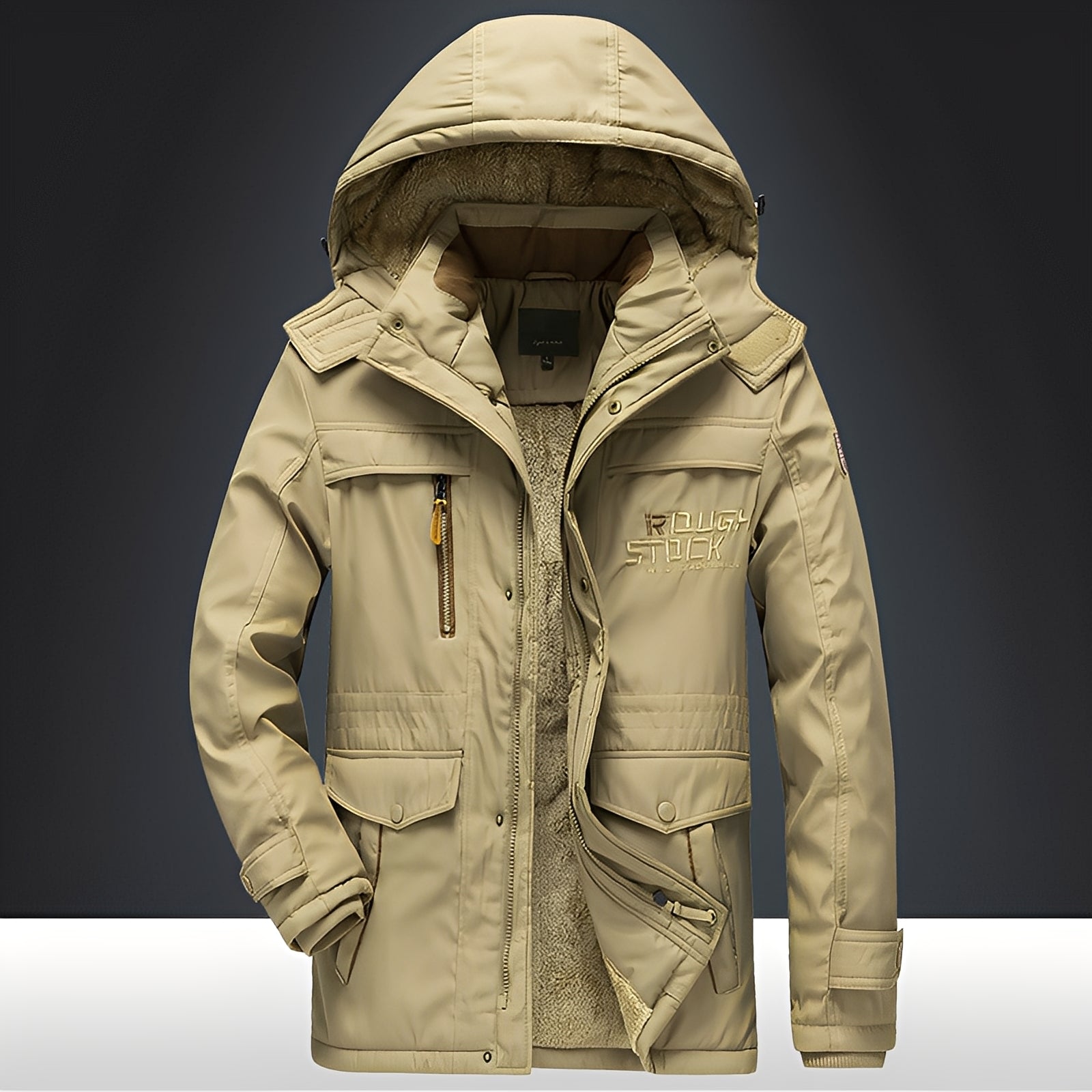 Roydon - Wintermantel für Herren mit Plüsch und Taschen, warm und komfortabel